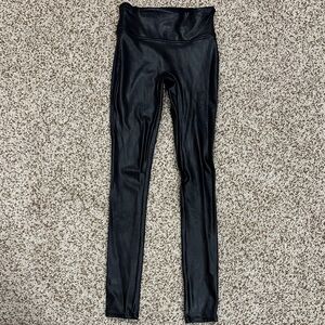 EUC Spanx Faux Leather Leggings - Size XS